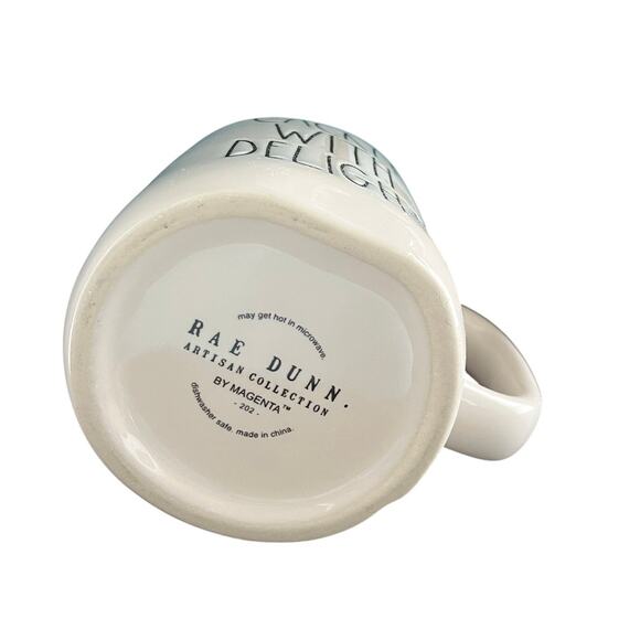 Rae Dunn CACKLE WITH DELIGHT Witch mug - Double-Sided - HALLOWEEN - Picture 3 of 3